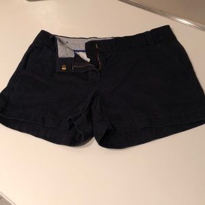 Navy blue j crew chino shorts